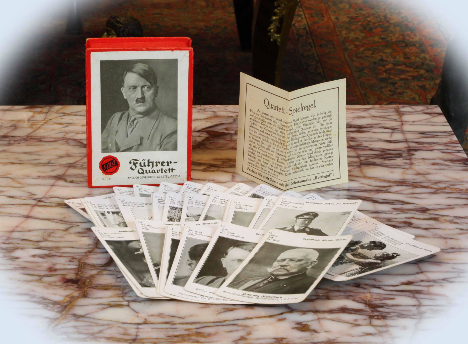 Playing card - Fuhrer Quartett Spiel: Playing card - Fuhrer Quartett Spiel