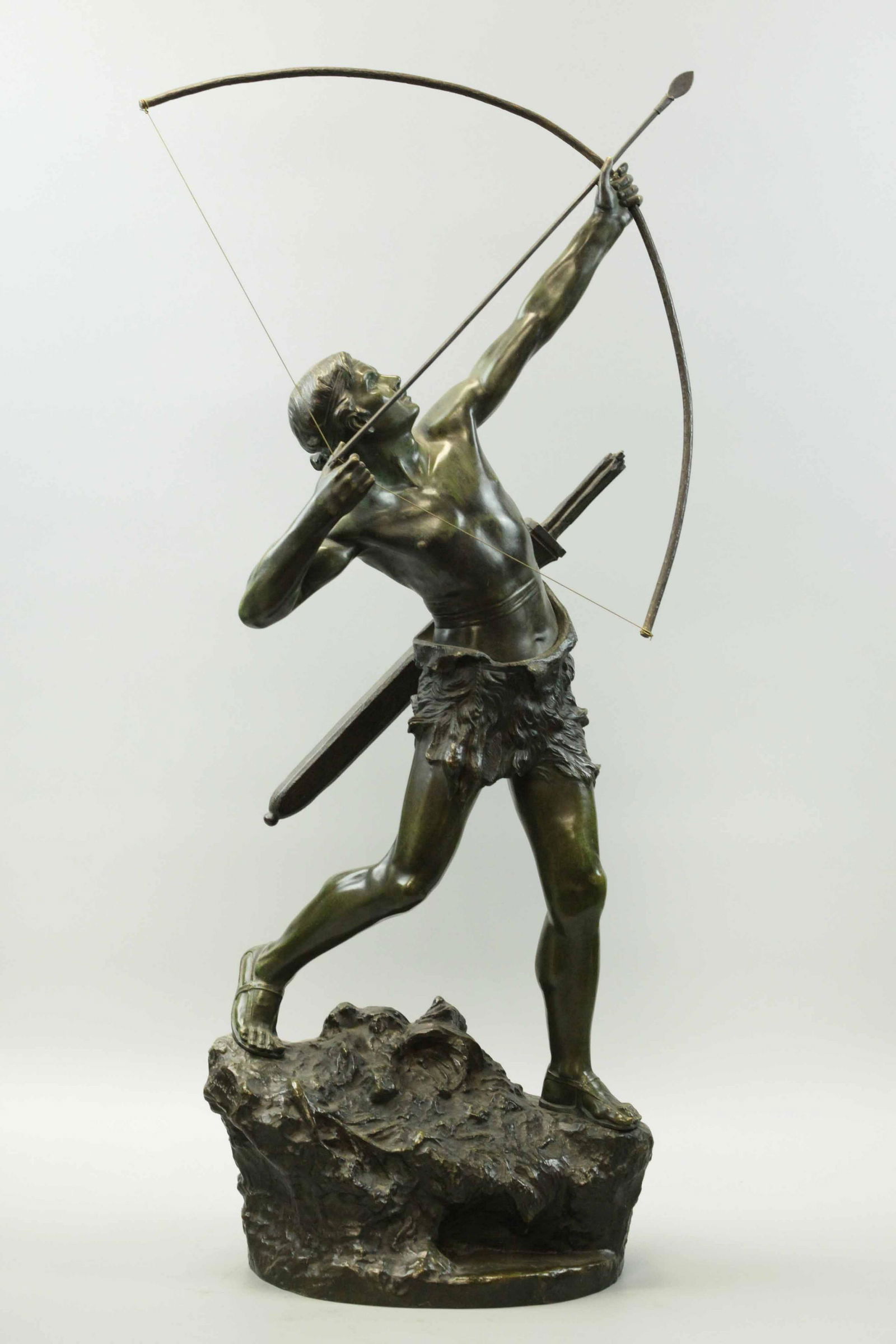 Gregorie Emile, Bronze & Dark Patina Statue,  signed (1 of 9)