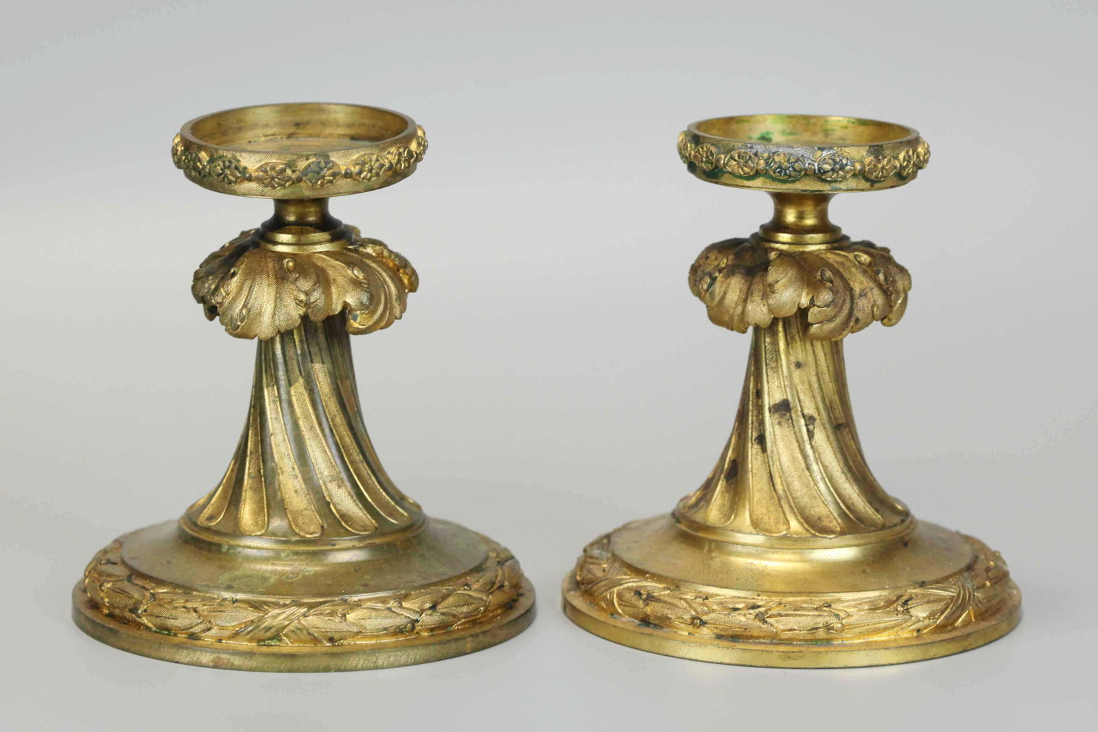 Candle holder, 2 pieces, Dore Bronze (1 of 7)