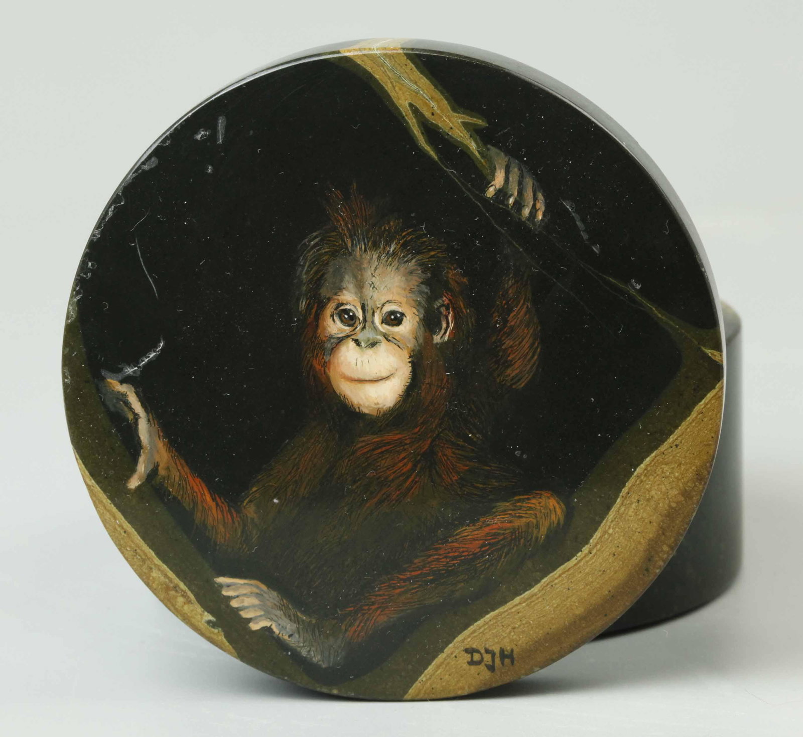 19th century tiger eye stone jewerly box (1 of 4)