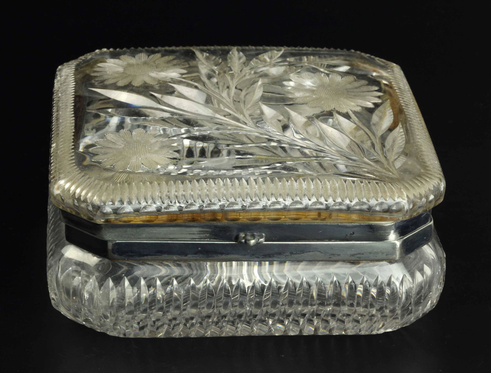 19th century crystal jewelry box (1 of 5)