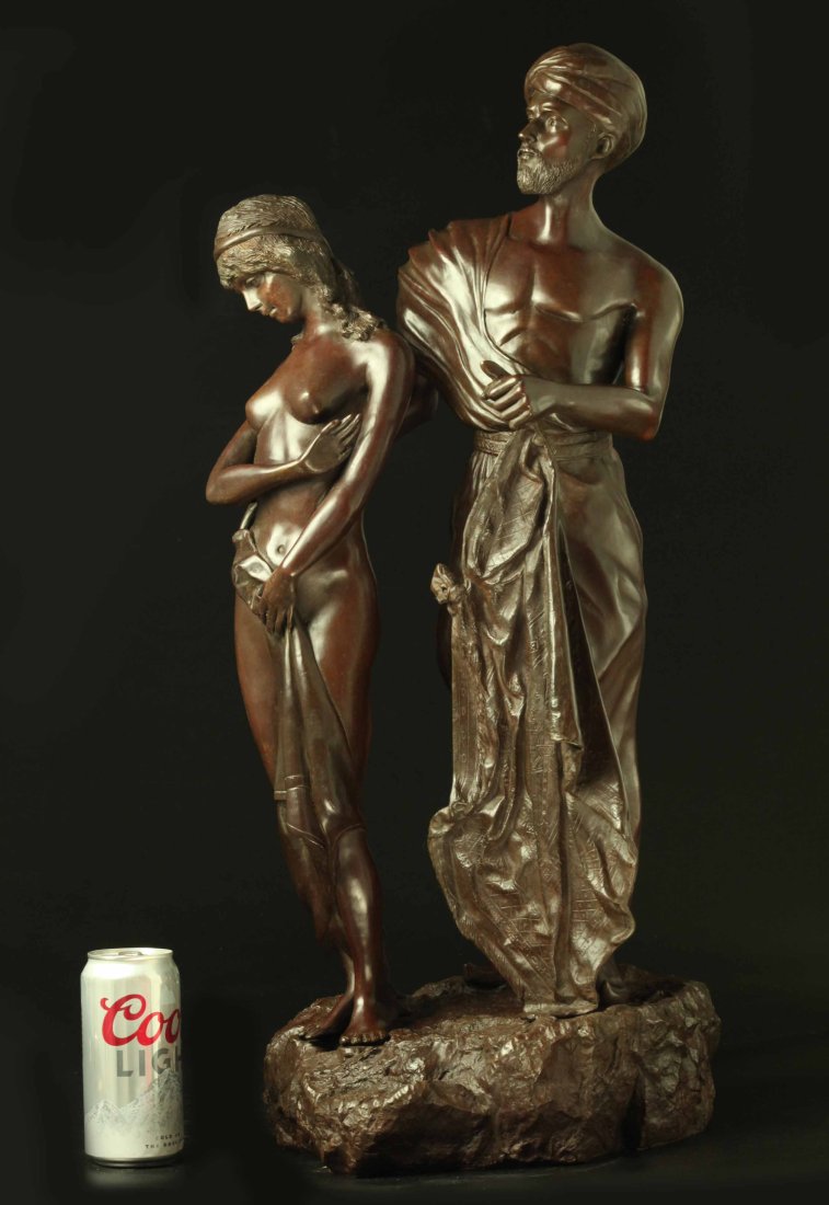 19th century bronze sculpture, signed (1 of 9)