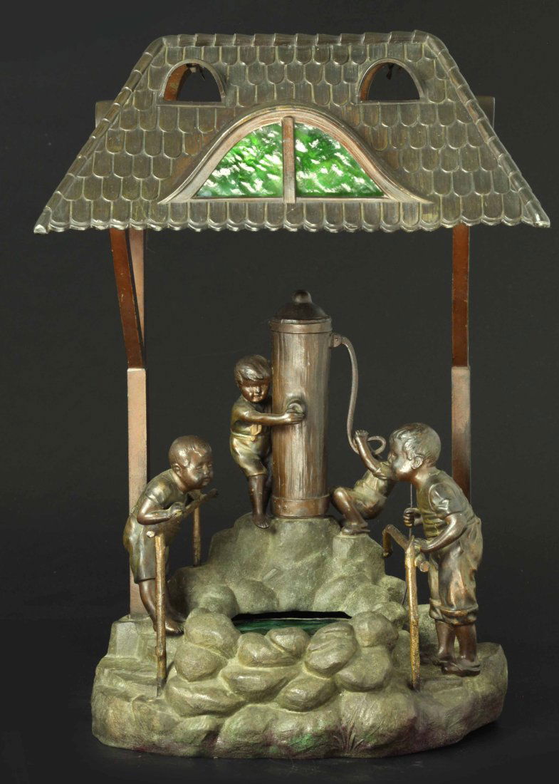 Early 19th century bronze lamp (1 of 6)