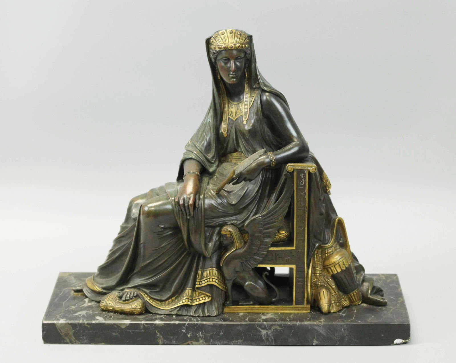 19th century Two-toned Bronze Statue (1 of 7)