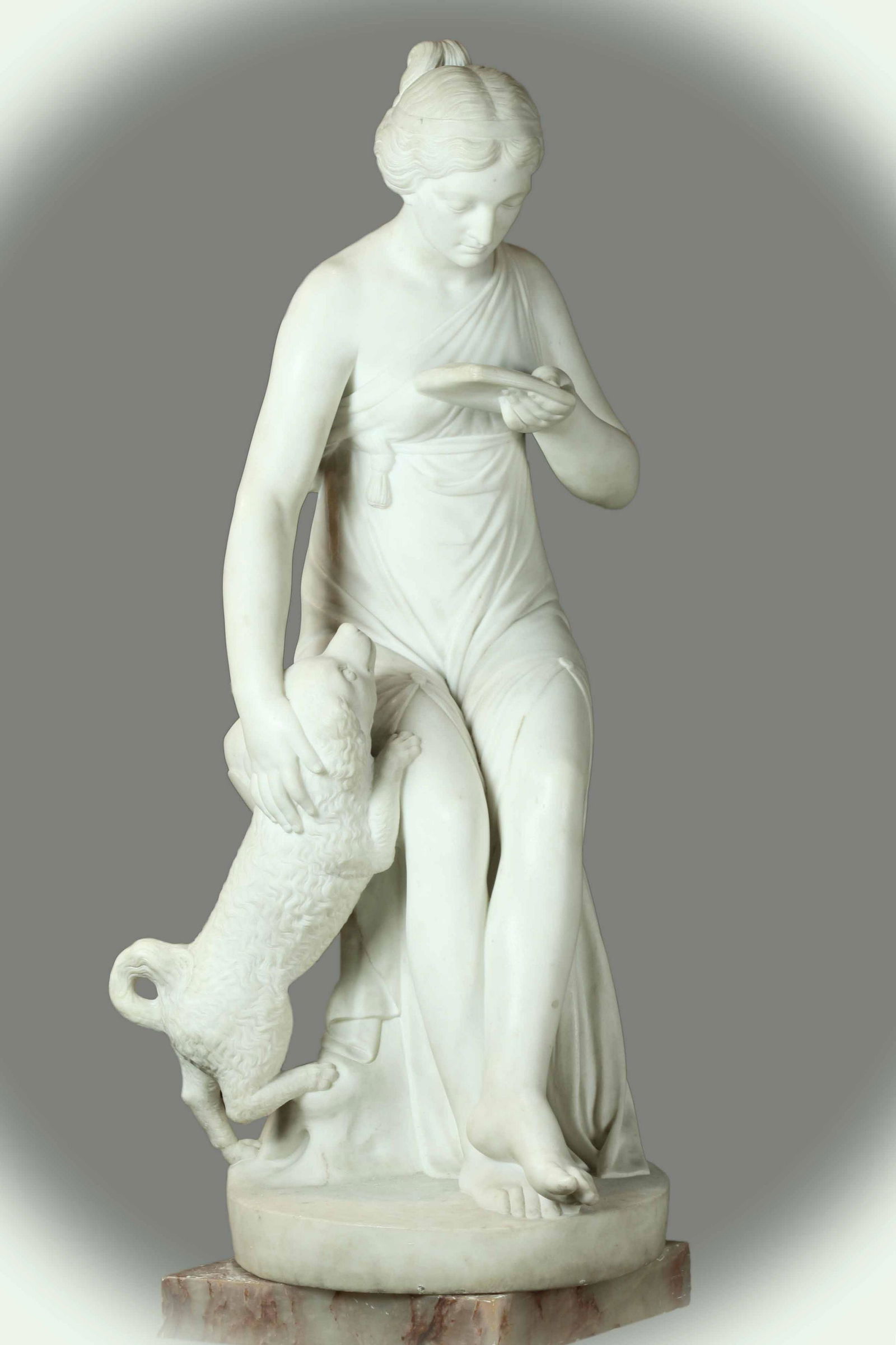 19th C Carrara Marble Sculpture of a Pretty Woman, Very Good Quality (1 of 7)