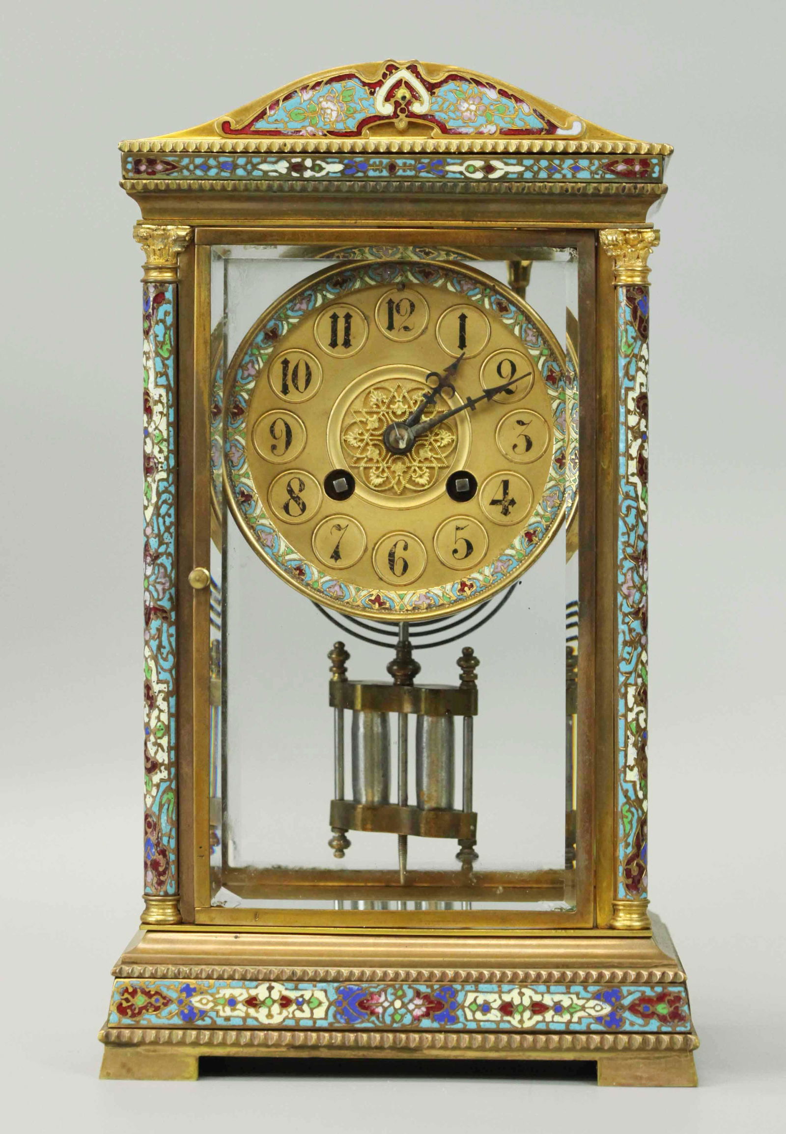 19th C French Dore Bronze Clock (1 of 6)