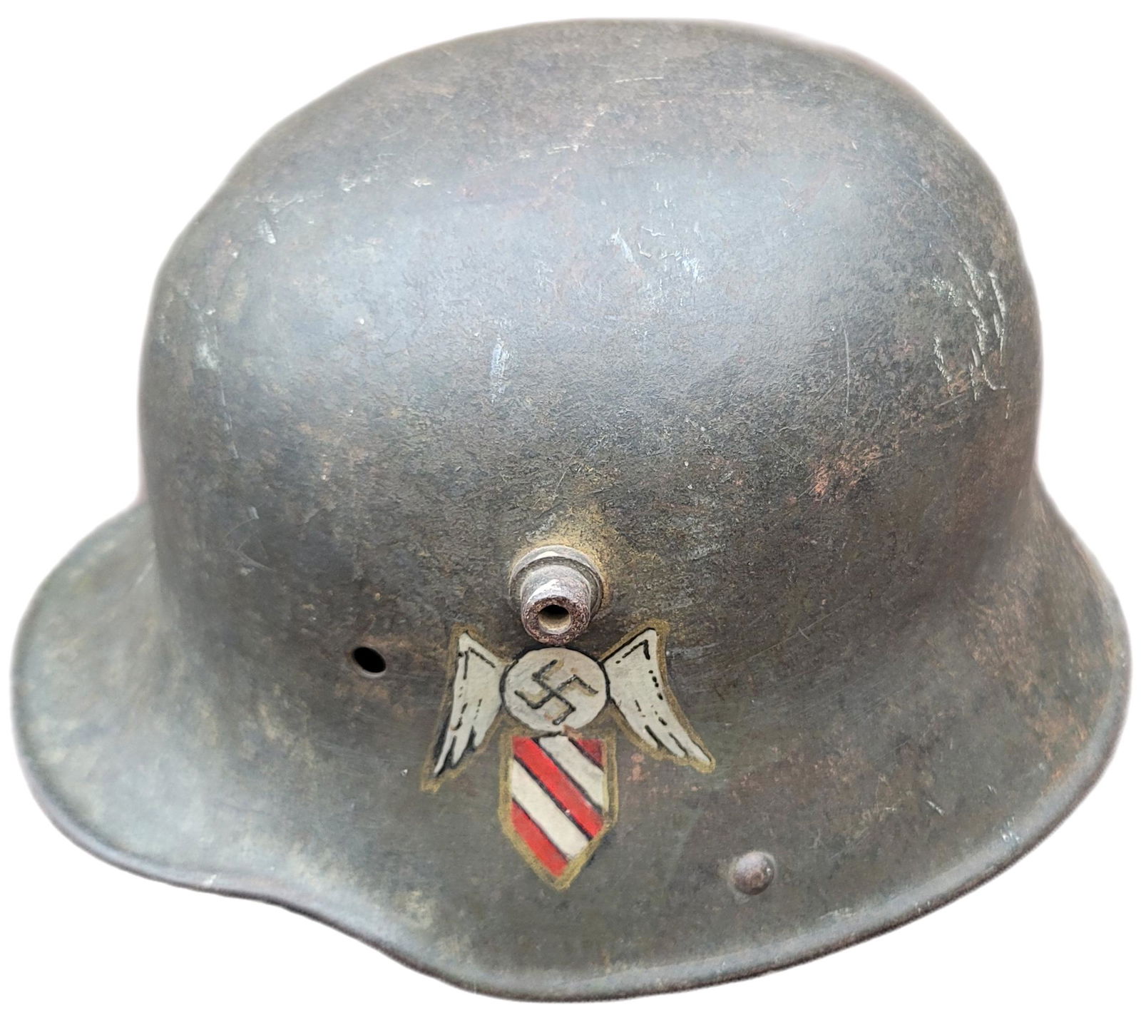 WW1 GERMAN M16 "FREIKORPS" HELMET WITH LINER. (1 of 6)