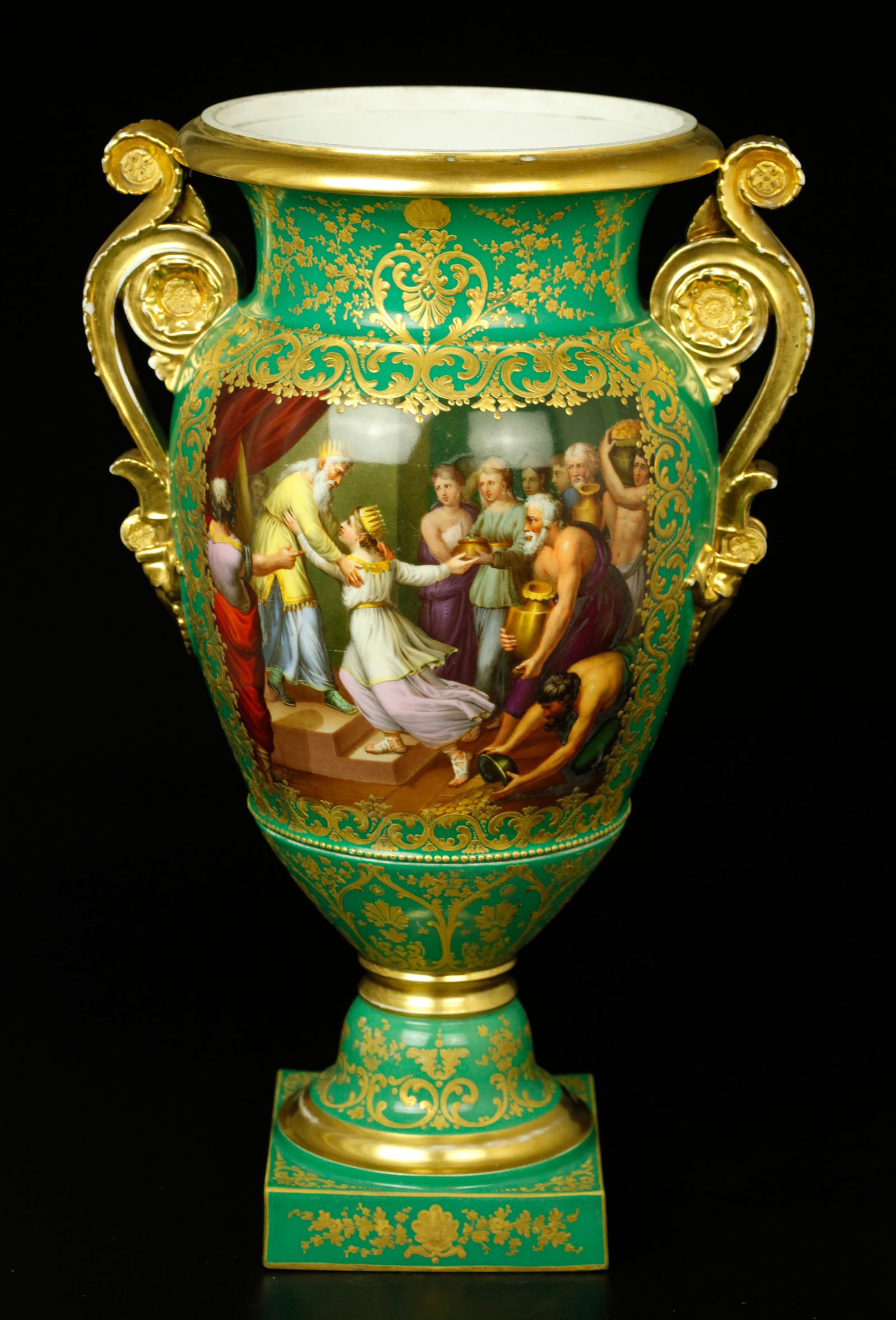 19th century old Paris porcelain vase (1 of 5)