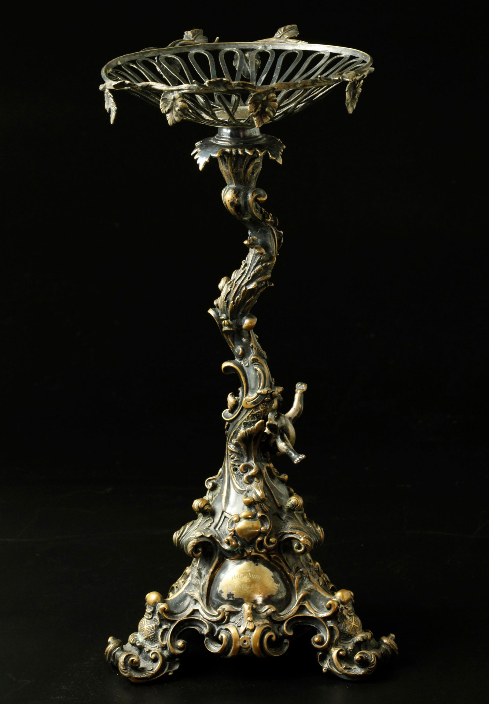 19th century figural silver-plated centerpiece (1 of 8)