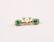 A Pair Of 18K gold, Emerald & Diamond Earrings - 2