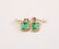A Pair Of 18K gold, emerald & Diamond Earrings