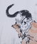 Chinese painting of cat by Xu Beihong - 3