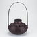 Carved Bamboo Basket With Handle - 2