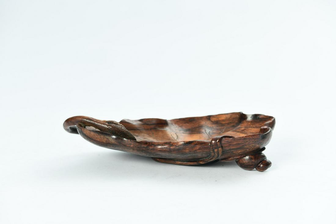 chinese huanghuali brush washer: 18cm*11cm*3.5cm,136.1g