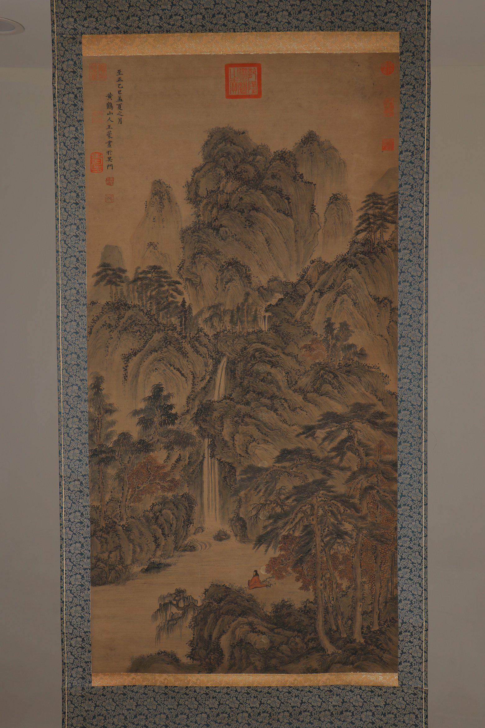 chinese wang meng's painting: Painting core131x65.5cm