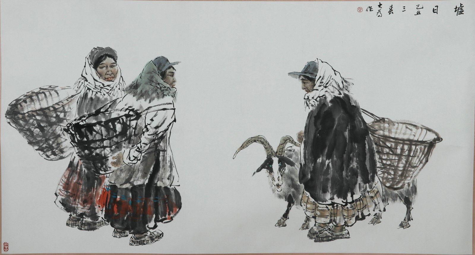 Unframed Painting Liu Dawei: 92Ã—171cm