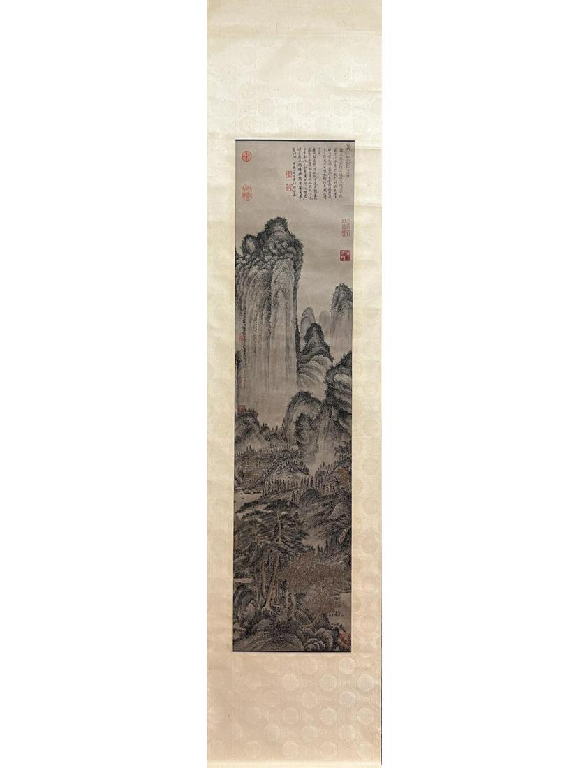 Painting - Wang Meng, China: Length: 138cm Width: 33cm