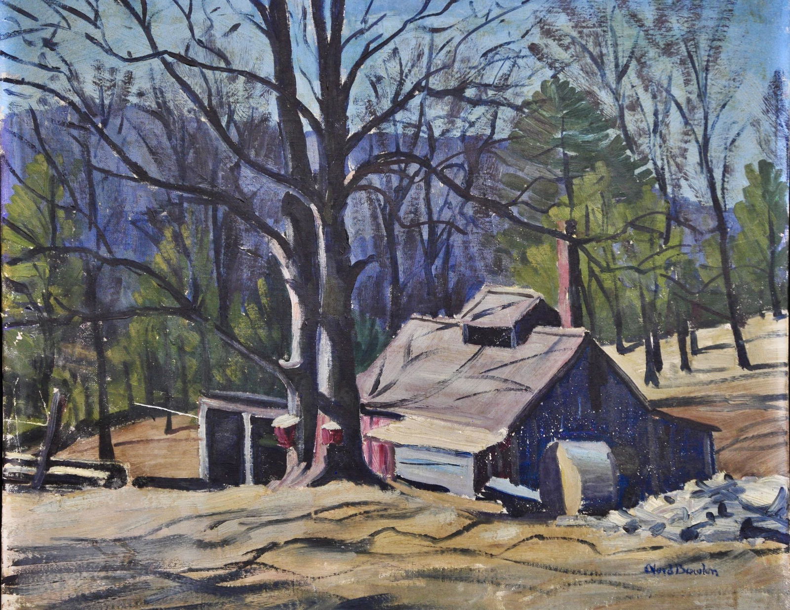 American Impressionist Vermont Scene Nord Bowlen (1 of 2)