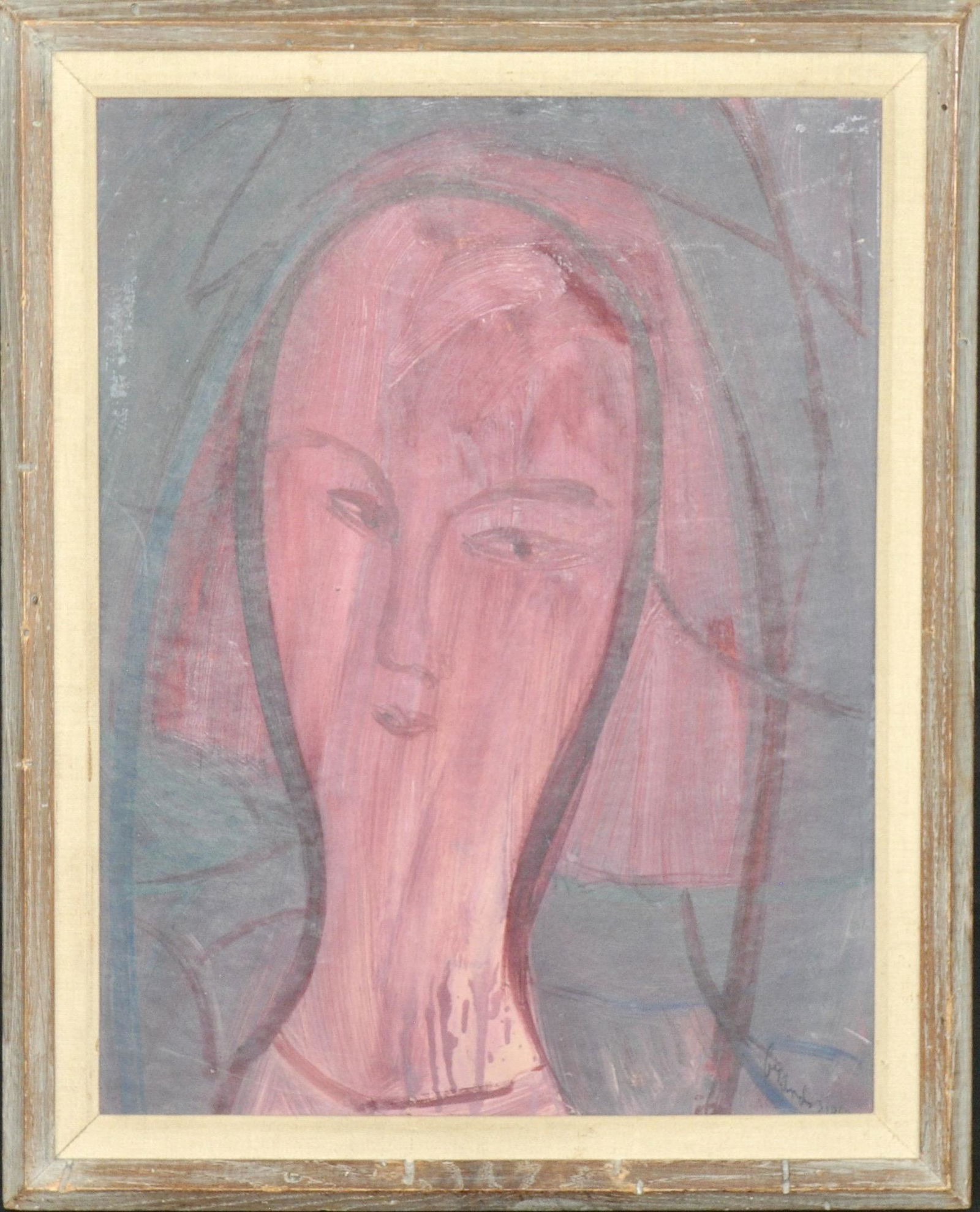 Eugene Brands,Dutch artist COBRA, oil paining (1 of 5)