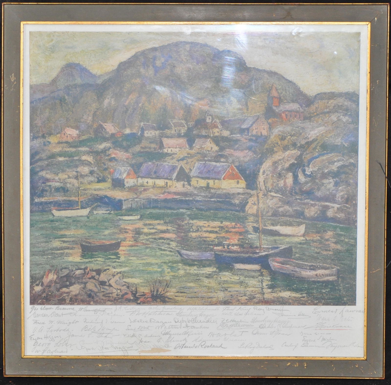 Ernest Lawson, Samuel Shaw, Salmagundi Club Signed (1 of 10)