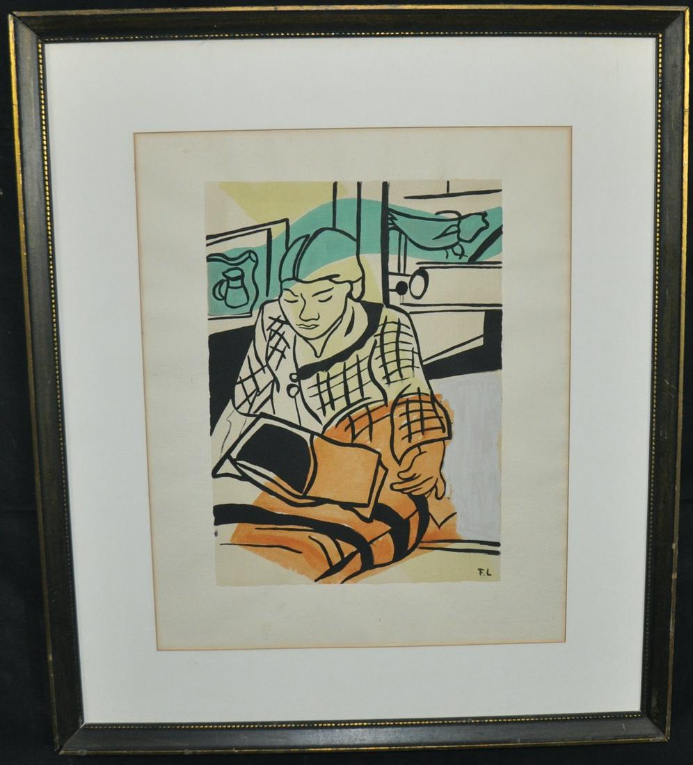 Fernand Leger, French modernist artist, La Lecture, (1 of 6)