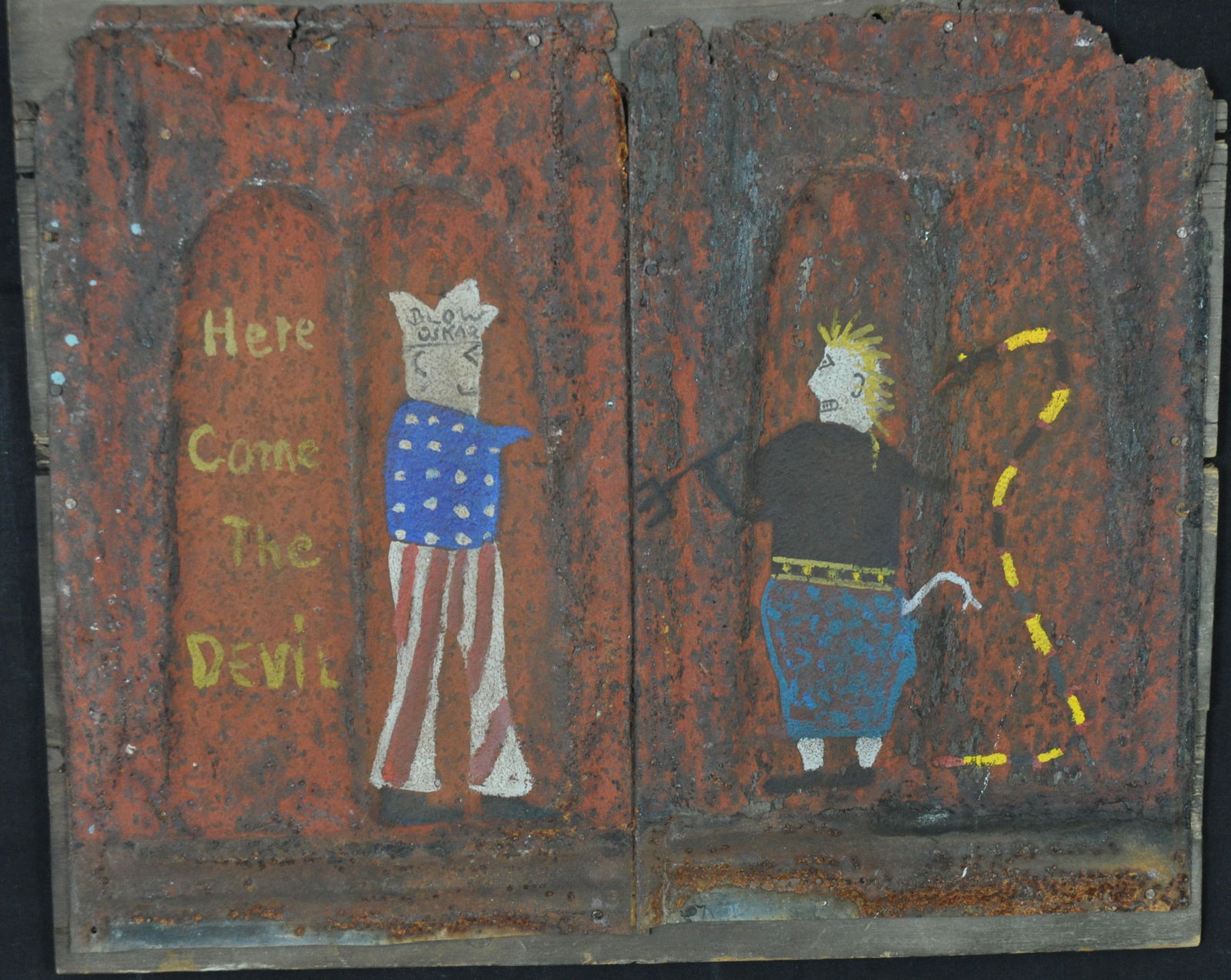 Reuben Aaron Miller, Georgia Folk Artist, Original (1 of 5)