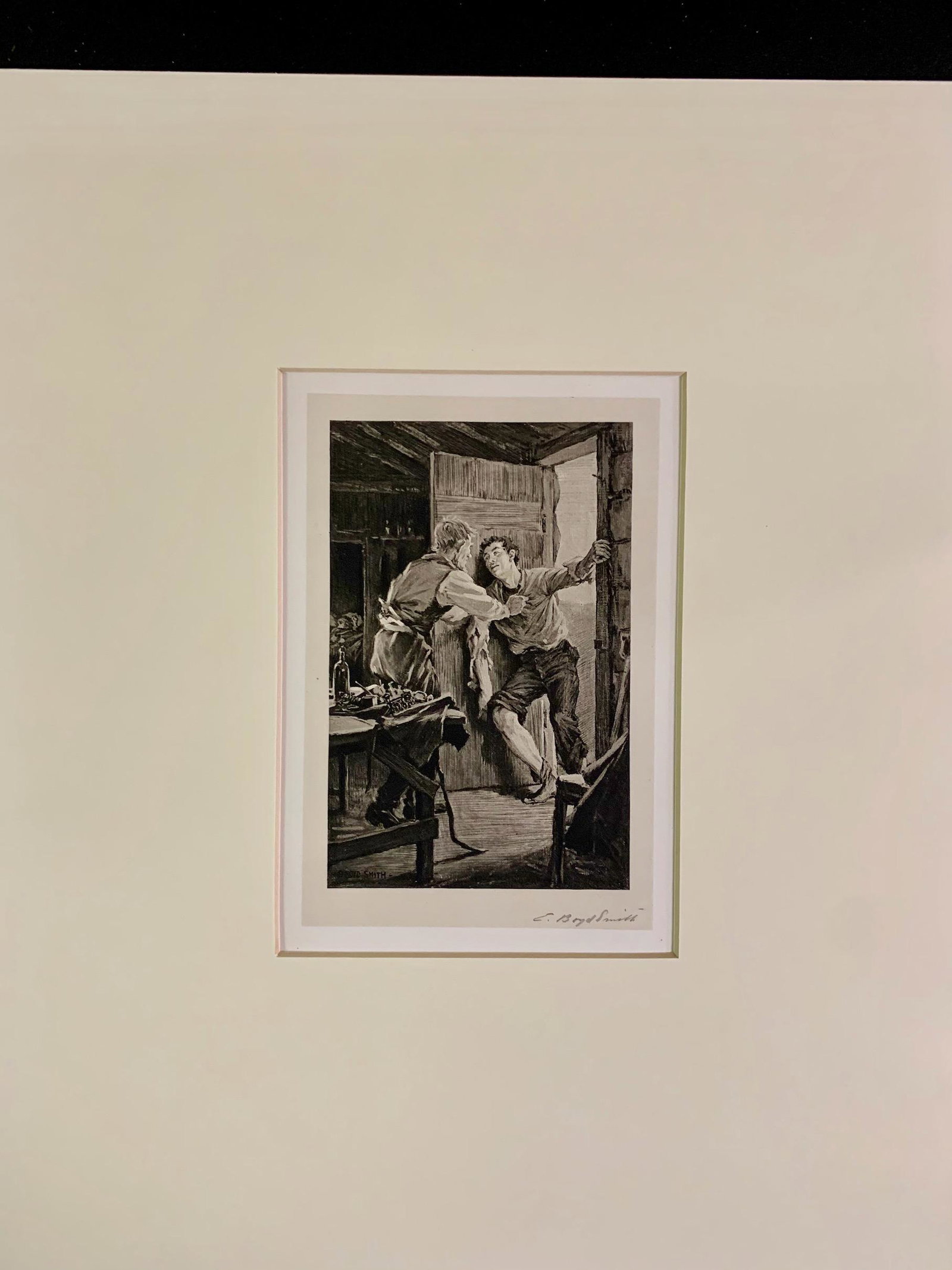 Elmer Boyd Smith, American Artist,pencil signed: Elmer Boyd Smith, Connecticut, (1860-1943) , pencil signed photogravure. Born in St. John, New Brunswick, and raised in Boston, Elmer Boyd Smith (1860-1943) spent several years studying art in France 
