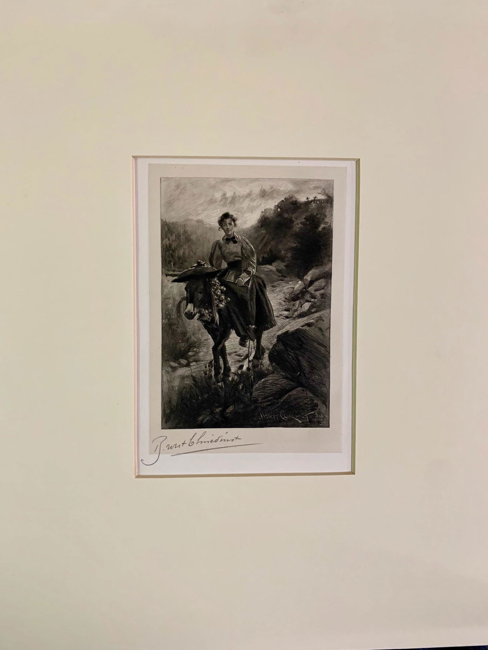 Benjamin West Clinedinst, American Artist, Signed: Benjamin West Clinedinst, American Artist, Pencil Signed Photogravure