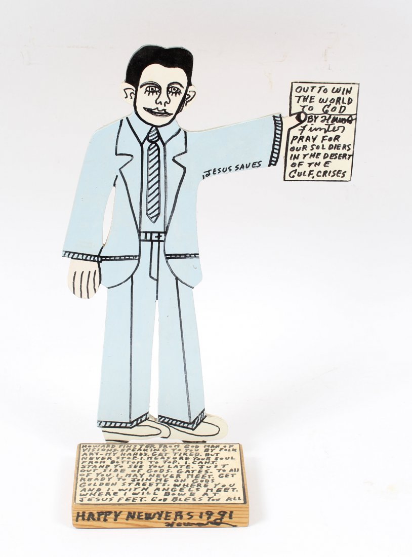 Howard Finster Original Folk Art Painting Sculpture (1 of 4)