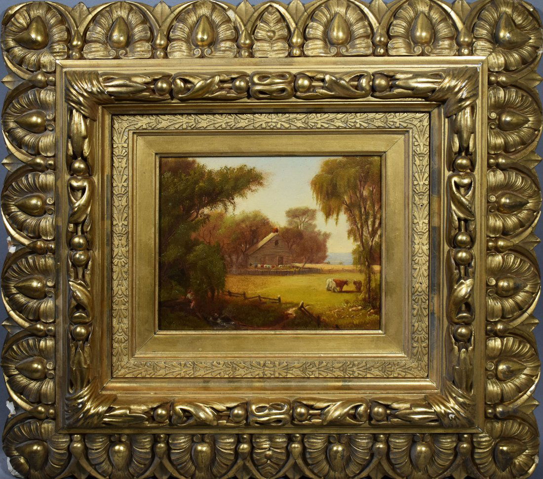 Antique Southern School Bayou La Landscape Oil Painting (1 of 4)