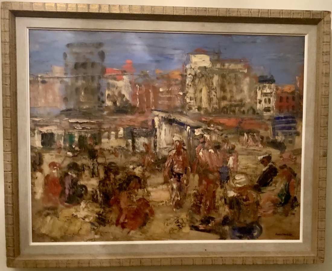 Paul Maas Expressionist Belgium Artist: O/C, SLR, 20 1/4 x 26", Paul Maas (Laken, August 10, 1890 - Ixelles, September 12, 1962) was a Belgian expressionist painter and draftsman.Maas was the only child of Achille Maas, a businessman from t