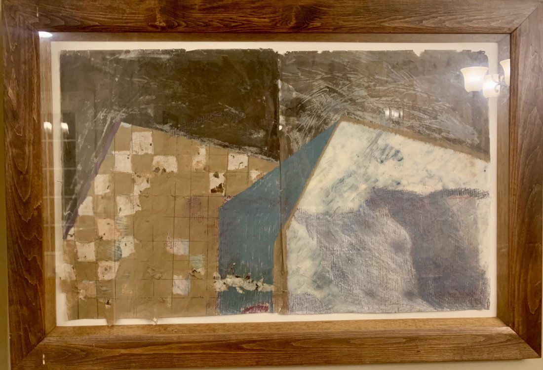 Large African American Artist Painting oil on paper (1 of 7)