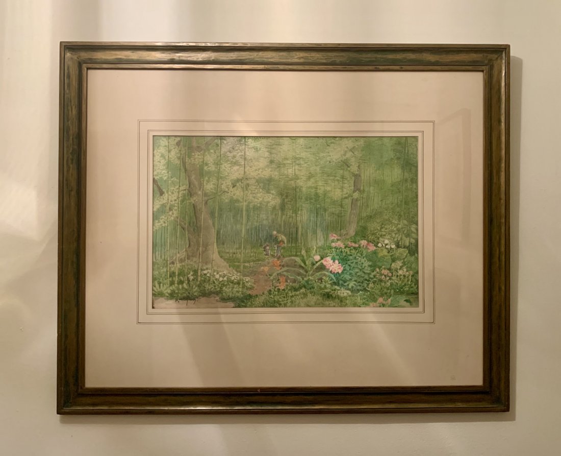 Maruyama Banka Japanese Artist Watercolor (1 of 7)