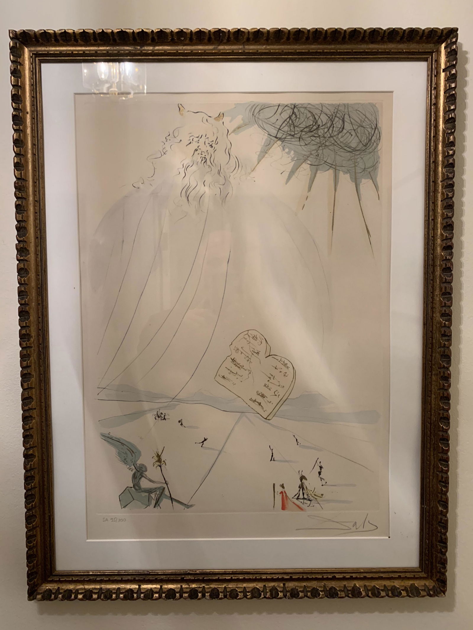 Salvador Dali Hand colored Etching Moses Artist (1 of 8)