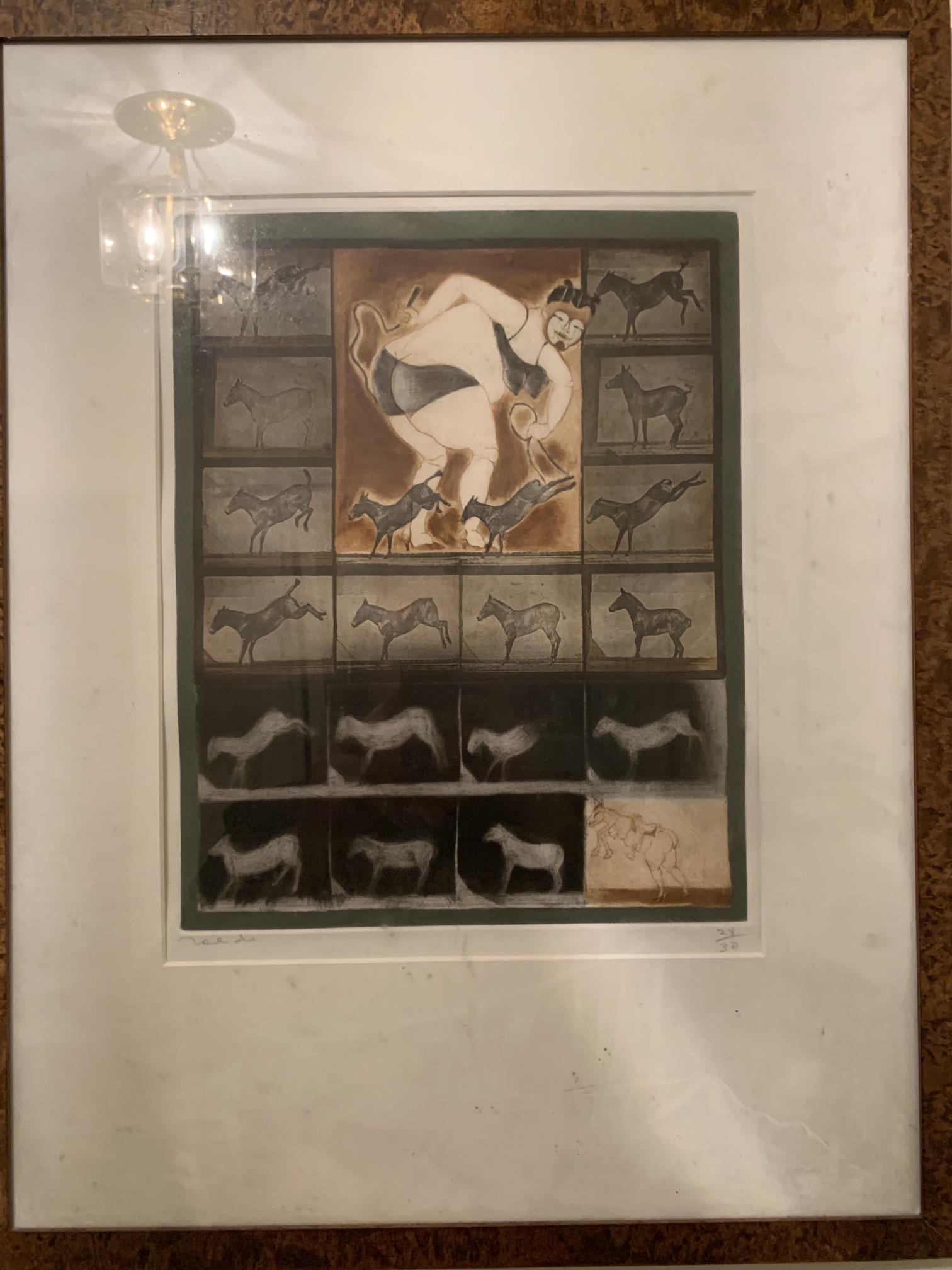 Modernist Etching illegible signature (1 of 6)