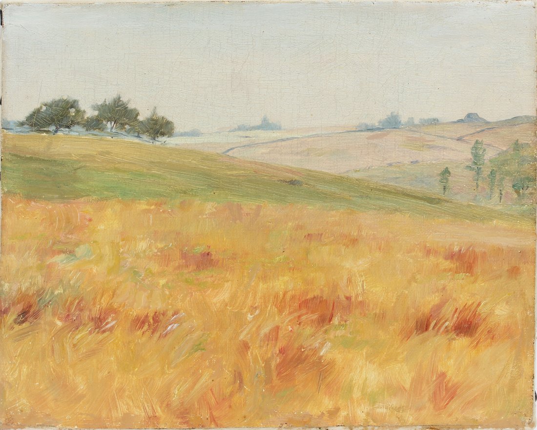 Antique Shinnecock Long Island Impressionist Painting: Antique American impressionist oil painting of Shinnecock Long Island. From a Southhampton estate. Oil on paper, lined to canvas. Excellent condition! Finely painted!! Could be an important hand! Imag