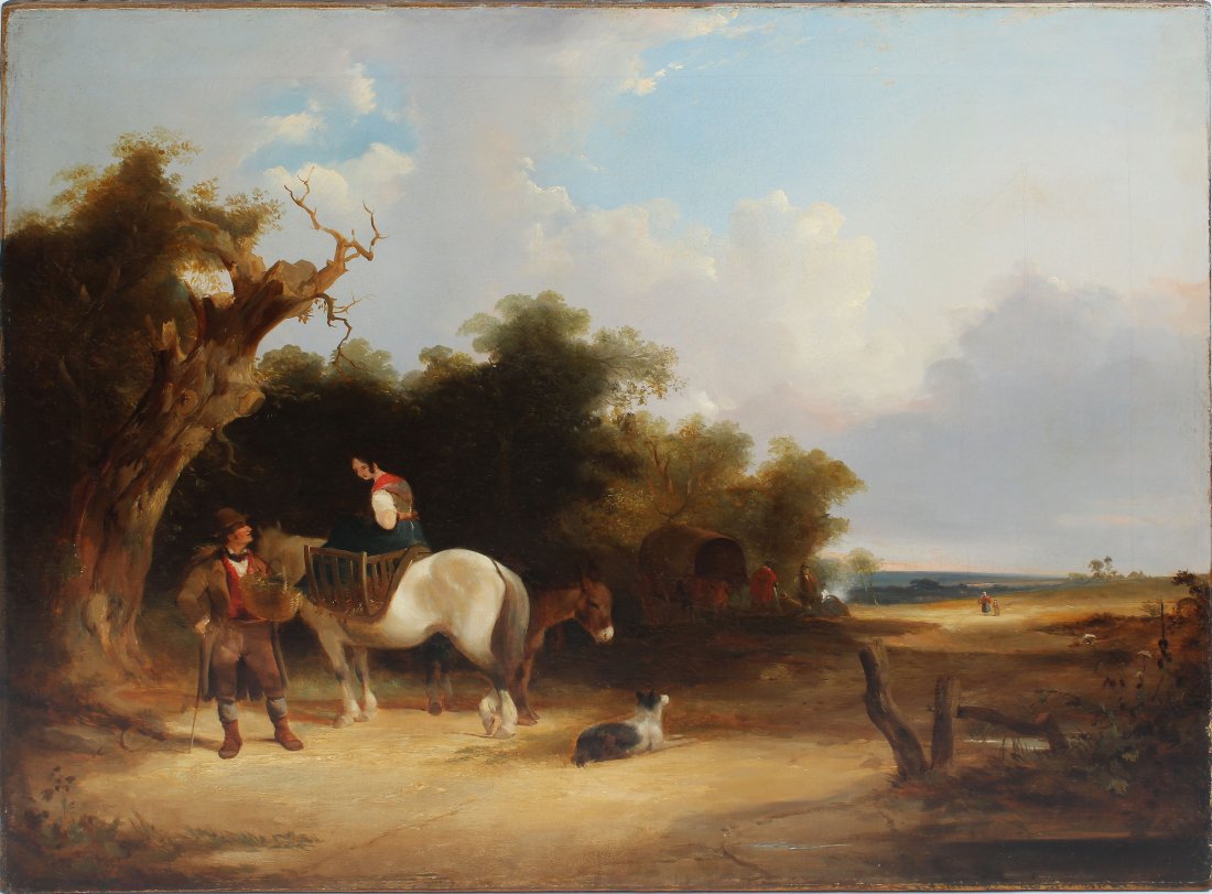 Old Master Continental School Horse Merchant Painting (1 of 6)