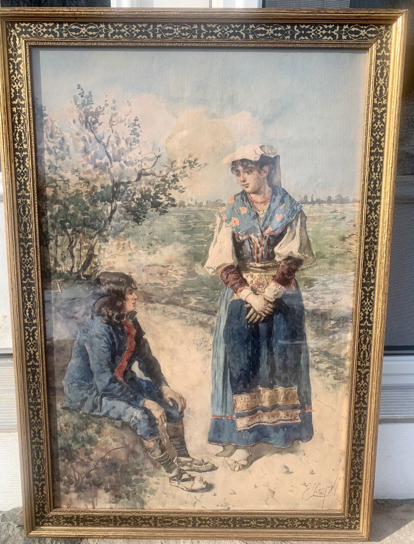 Eugenio Zampighli Italian Artist Flirting (1 of 6)