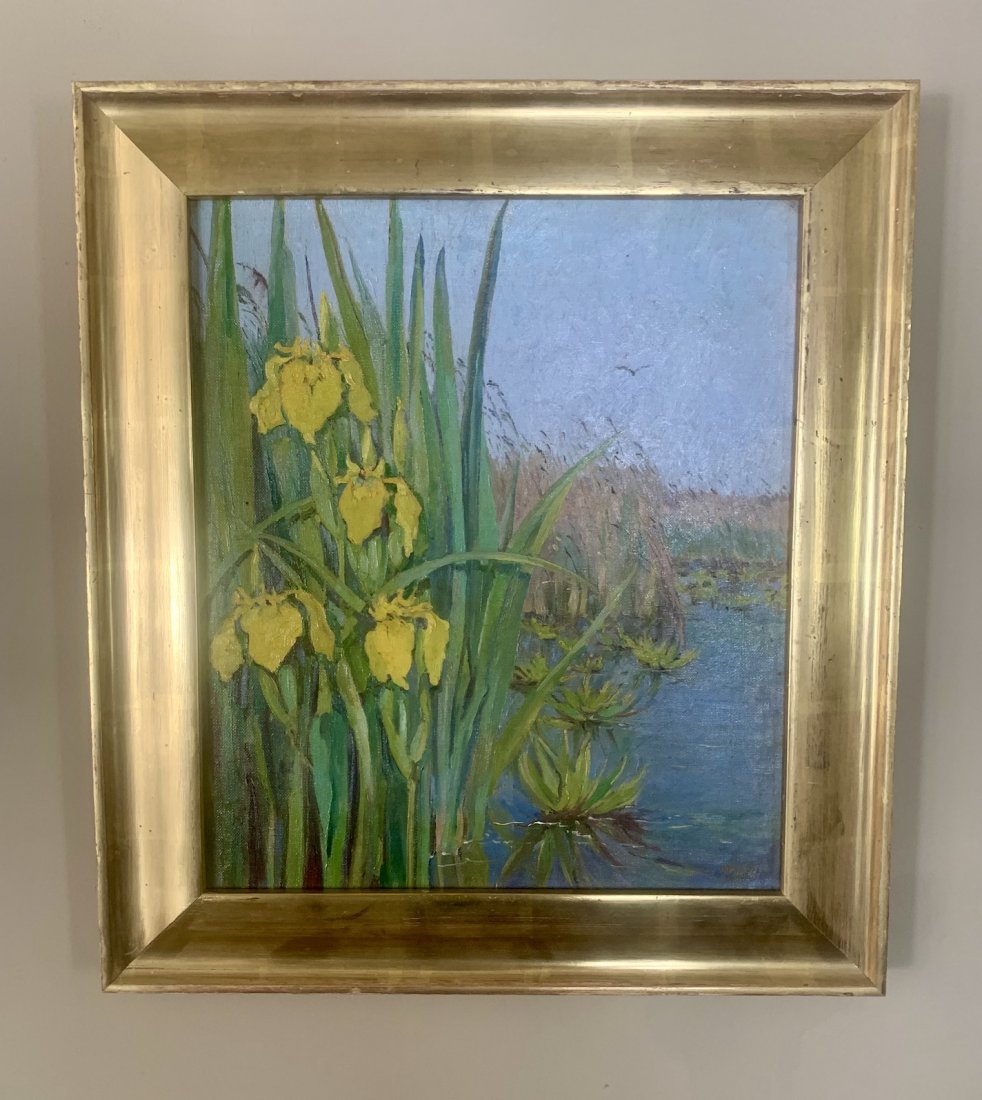 Johan Breide Dutch Artist Original Painting: Johan Breide, O/B, SLL, 15 x 13", dated 1944.Johan (Johannus) Briedé was a painter, draughtsman, graphic designer, lithographer, illustrator and typographer. He was a student of the painter Willem Ad