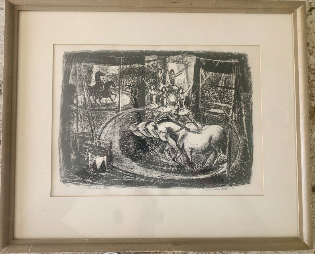 Frederick Gill, Philadelphia Artist, Circus Scene (1 of 5)