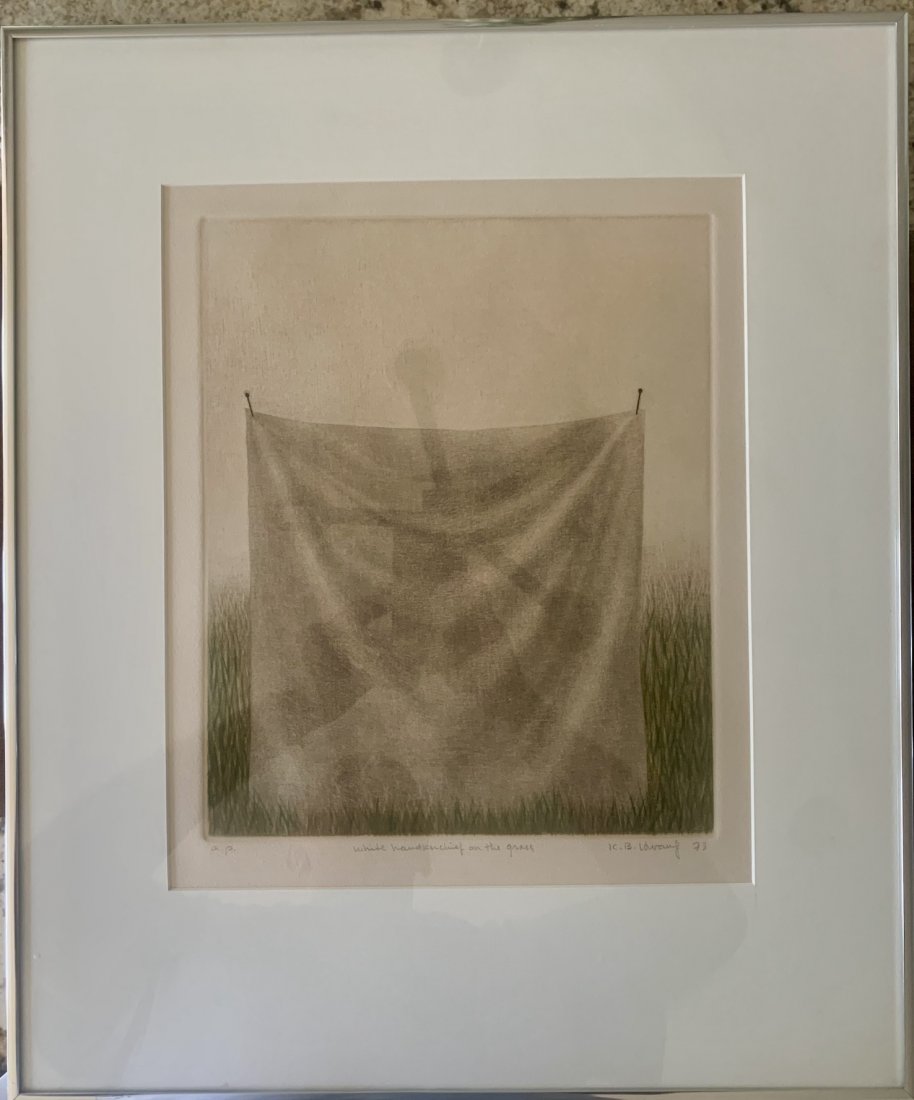 Hwang Kyu-Baik Korean Artist Mezzotint Signed (1 of 7)