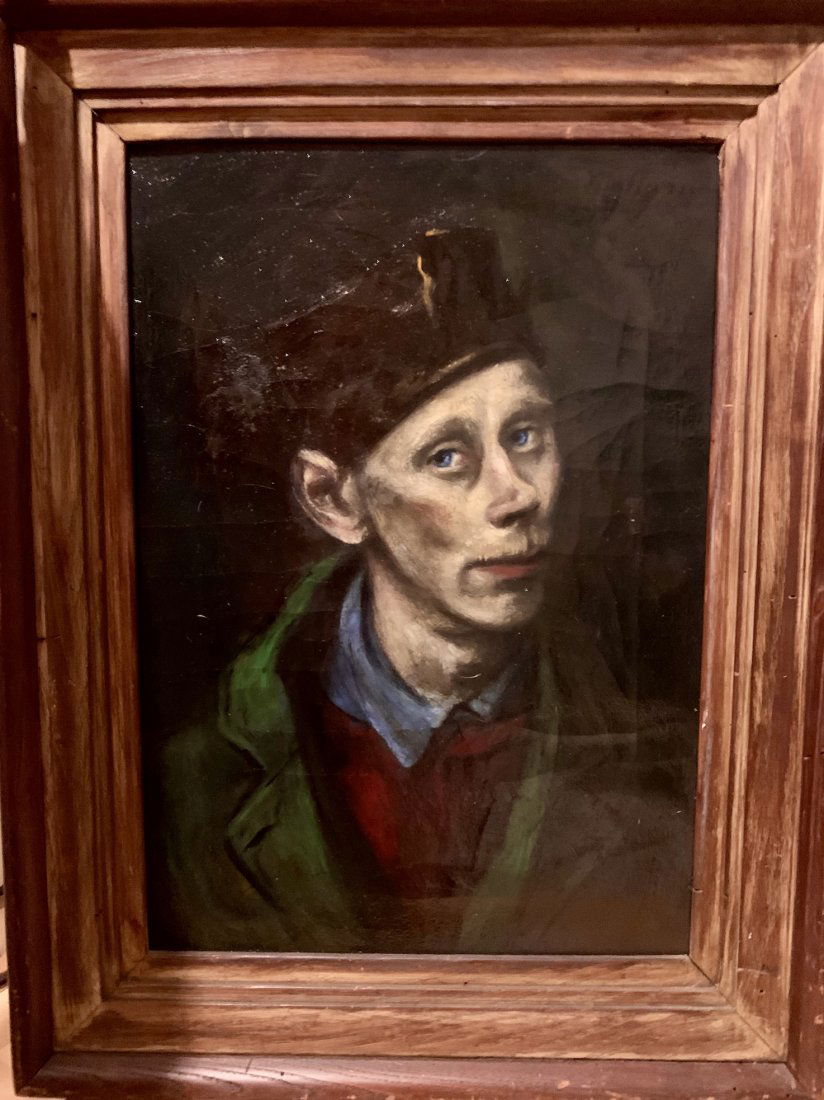 American Artist Henry Mattson Self-Portrait painting (1 of 6)