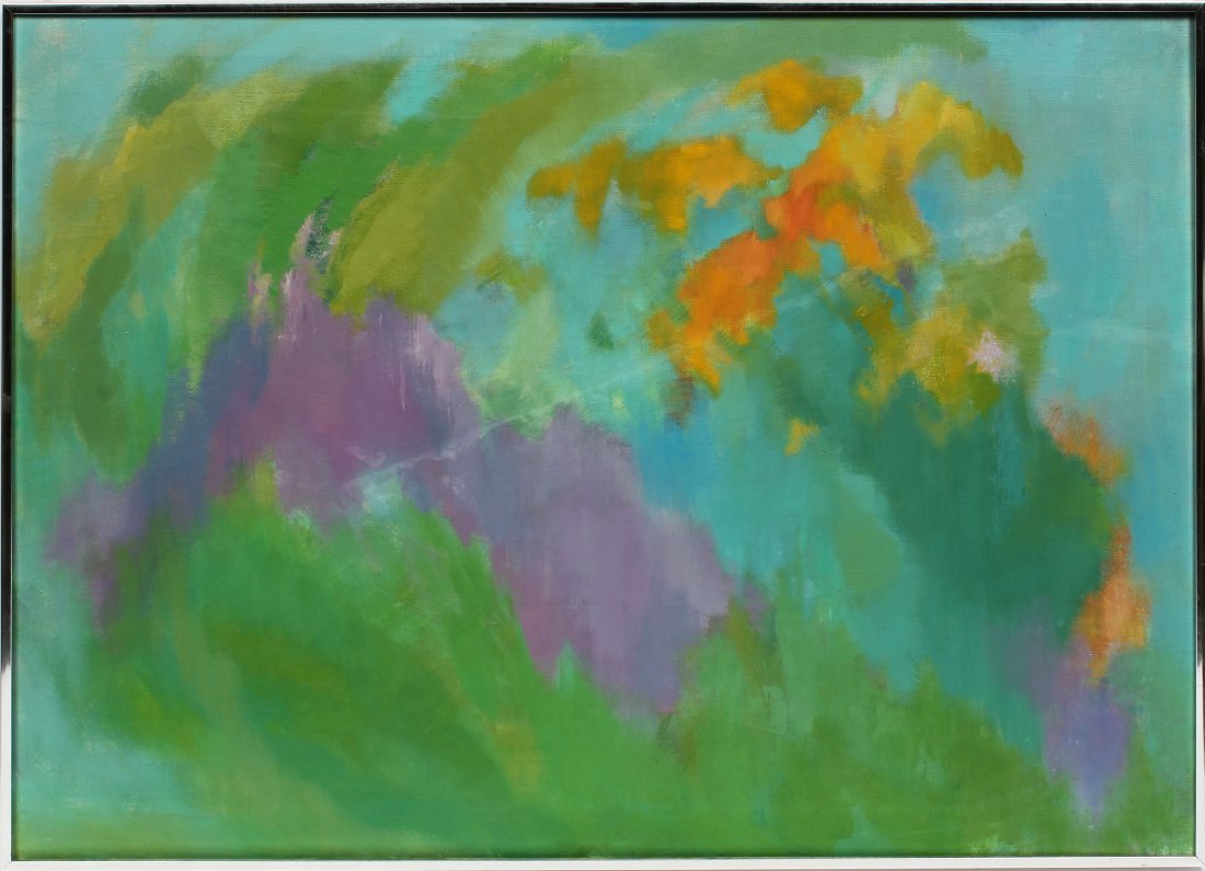 Vintage Abstract Expressionist Original Oil Painting (1 of 4)