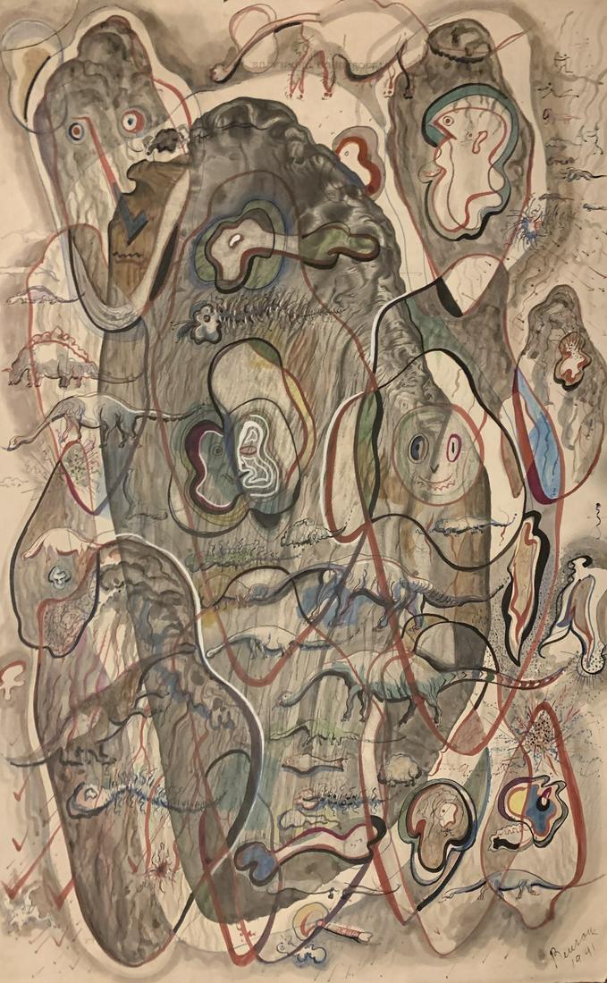 John William Benson, American Artist, Abstract (1 of 7)