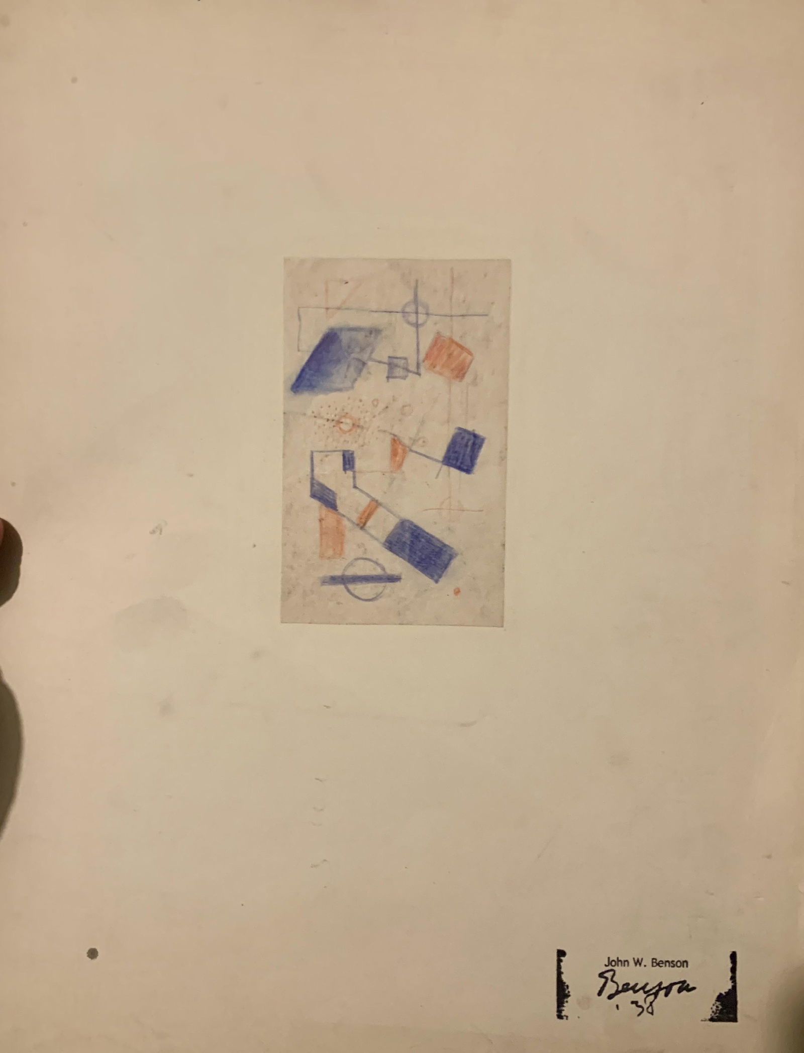 John William Benson, American Artist, Abstract (1 of 3)