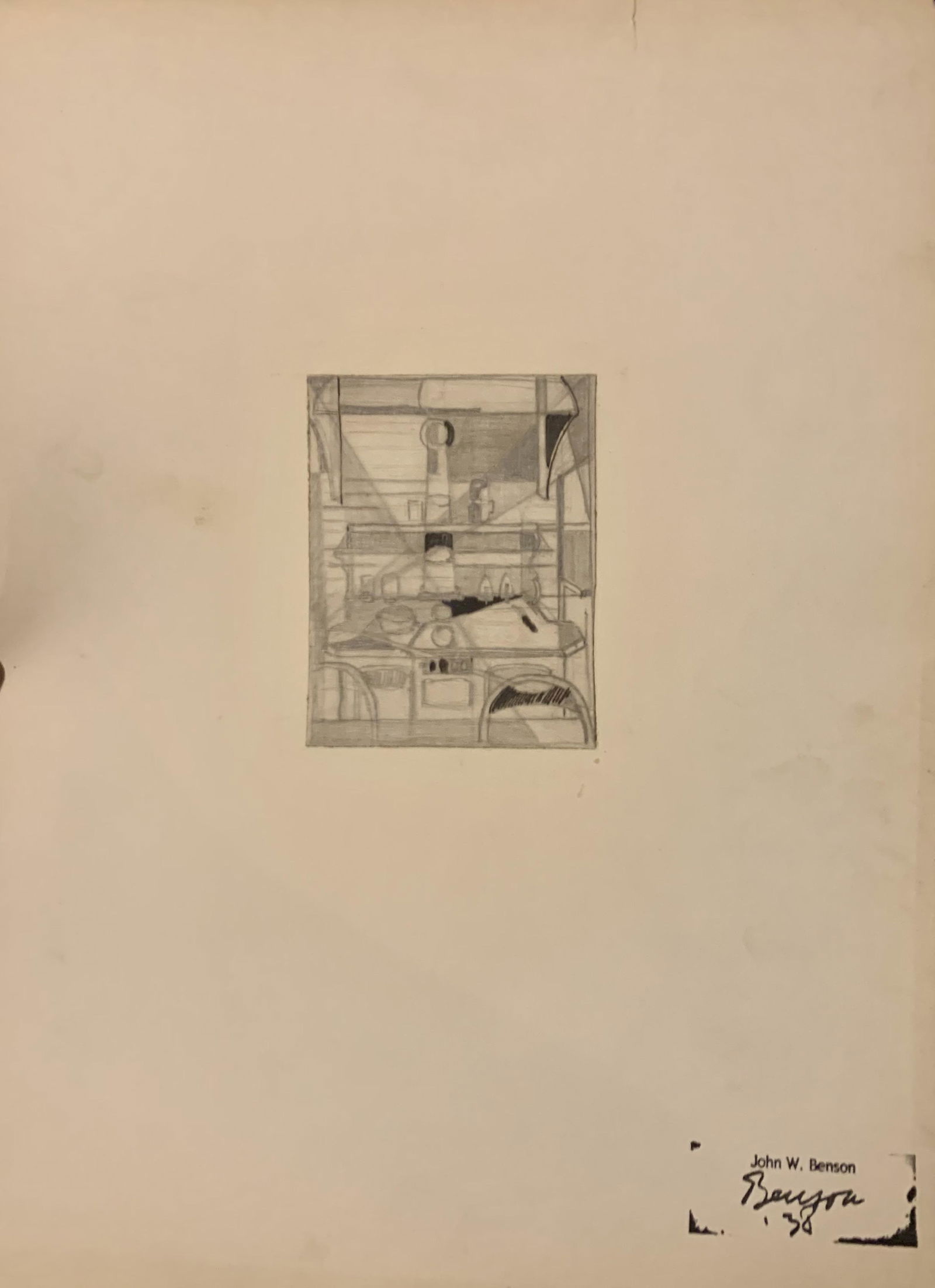 John William Benson, American Artist, Abstract (1 of 3)