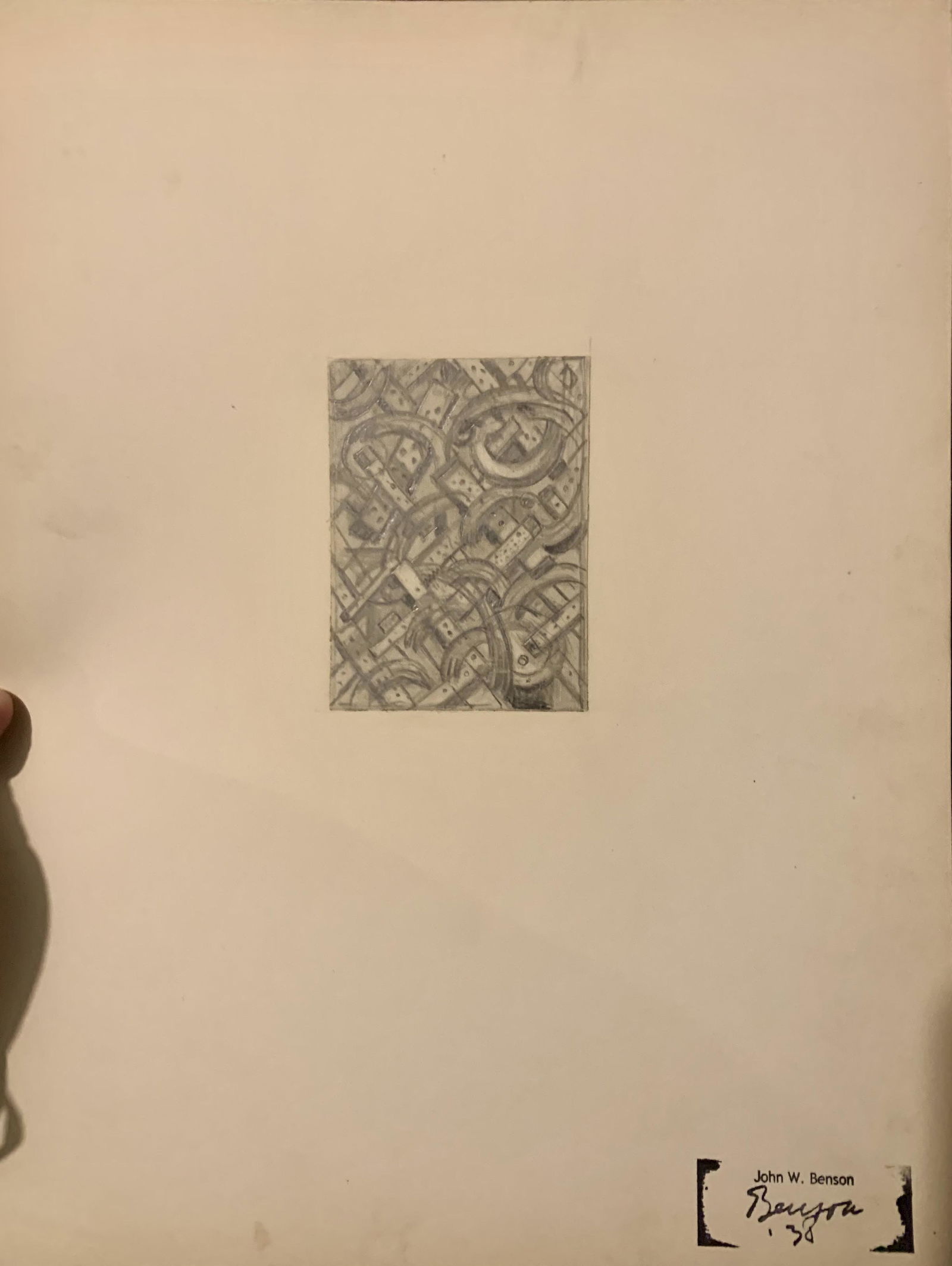 John William Benson, American Artist, Abstract (1 of 3)