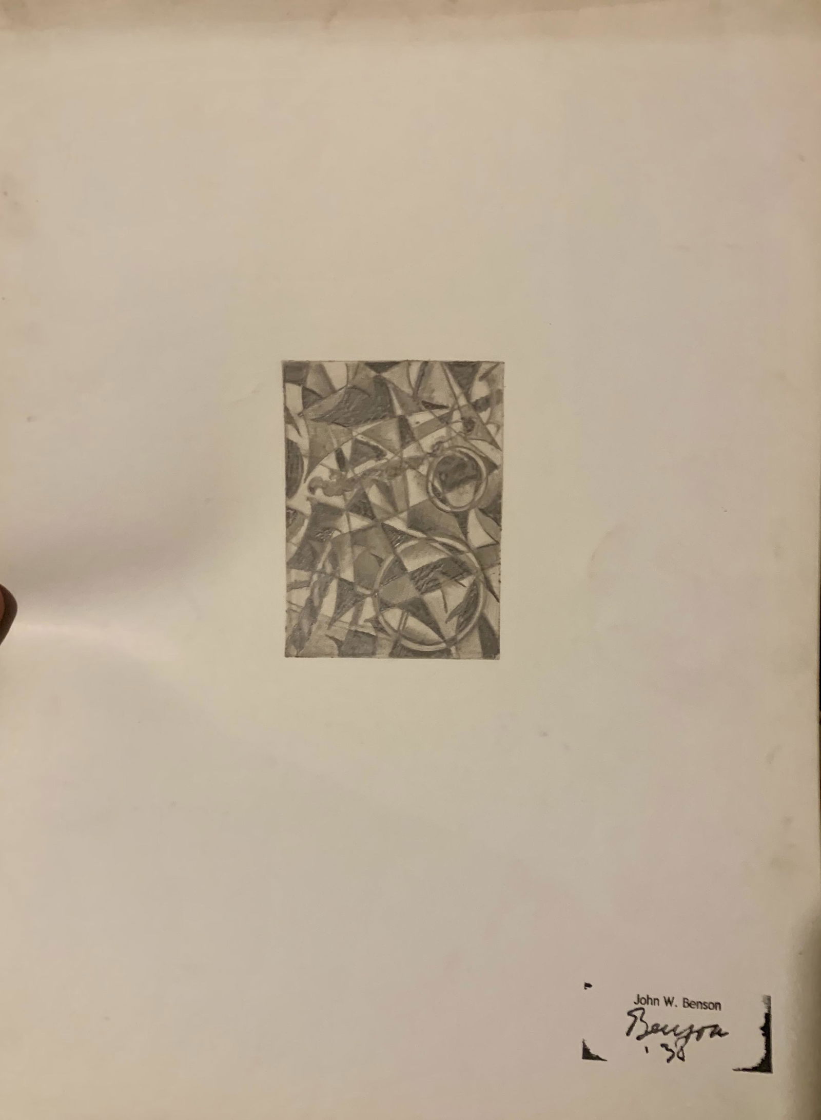 John William Benson, American Artist, Abstract (1 of 3)