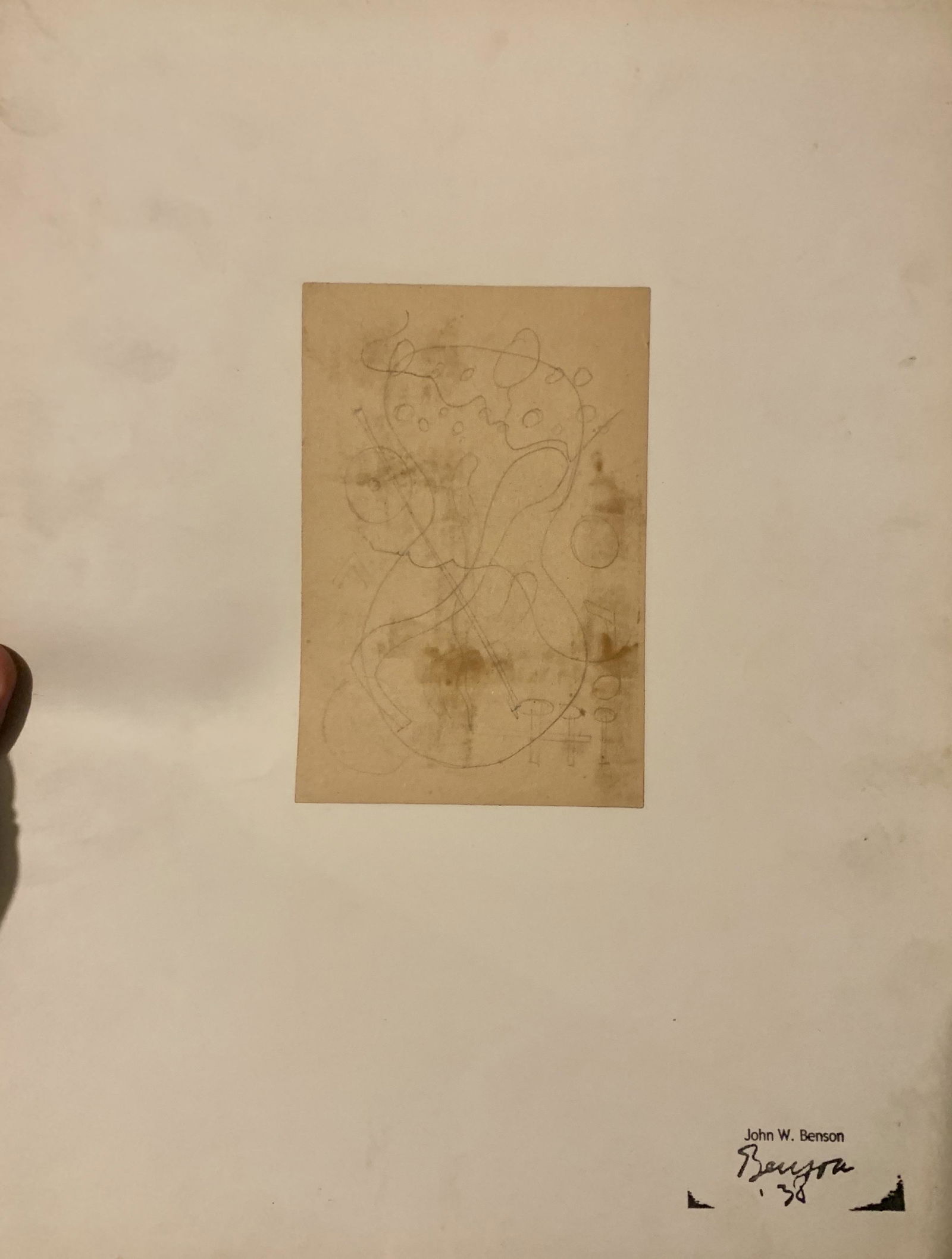 John William Benson, American Artist, Abstract (1 of 3)