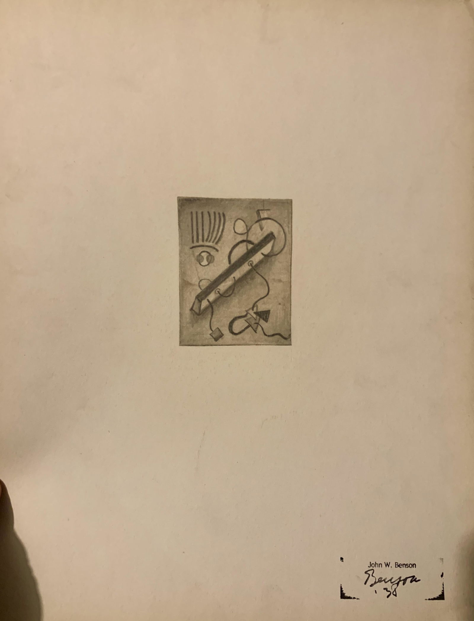 John William Benson, American Artist, Abstract (1 of 3)